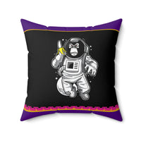 Space Monkey Mafia the Square Throw Pillow
