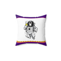 Space Monkey Mafia the Square Throw Pillow