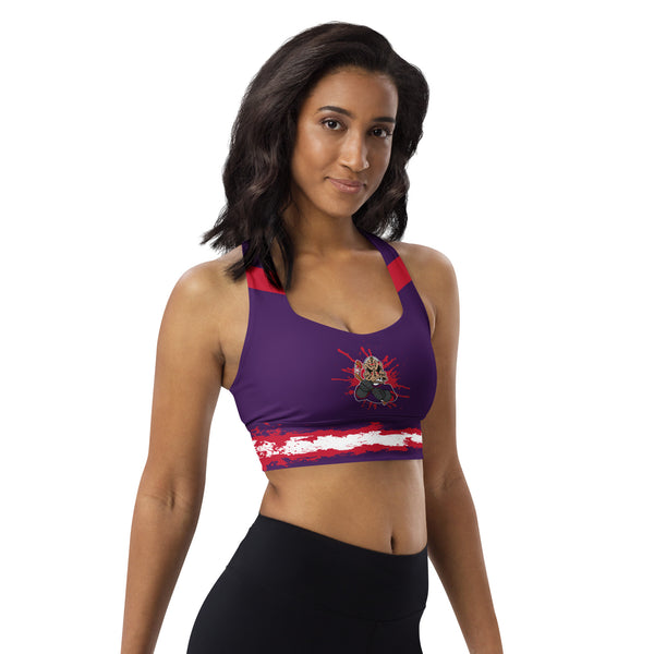 Psycho Ducks Longline Sports Bra