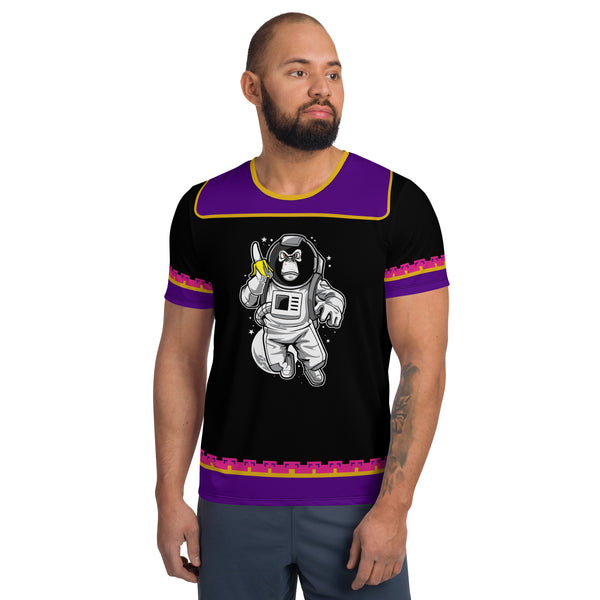 Space Monkey Mafia Home Men's Athletic T-shirt - Cupp 13