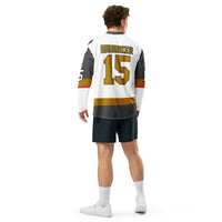 Lumberjacks Away Hockey Jersey - Brubaker 15