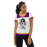 Space Monkey Mafia Away Women's Athletic T-shirt - Hirts A Little 8