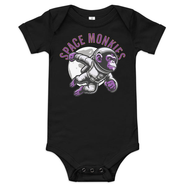 Space Monkies Baby Short Sleeve Onesie