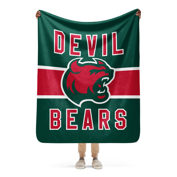 Devil-Bears Sherpa blanket