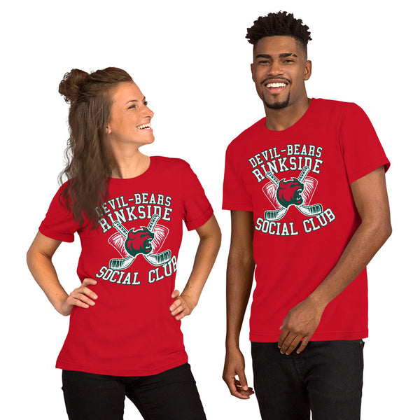 Devil-Bears Rinkside Social Club Unisex t-shirt