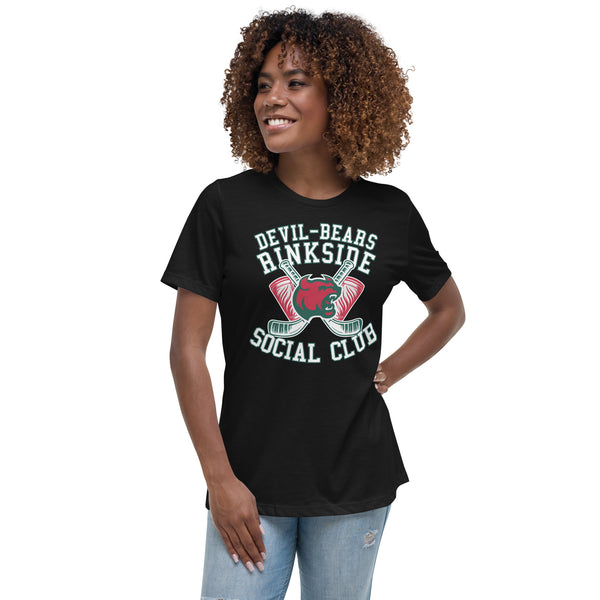 Devil-Bears Rinkside Social Club Women's Relaxed T-Shirt