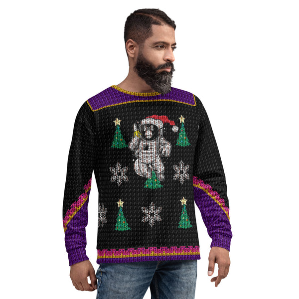 Space Monkey Mafia Ugly Sweater Sweatshirt