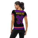 Space Monkey Mafia Home Women's Athletic T-shirt - Woodling 39