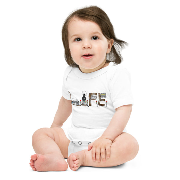 Train L.I.F.E. Baby Short Sleeve Onesie