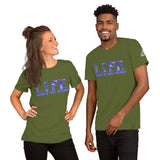 L.I.F.E. Blue DDD Unisex t-shirt